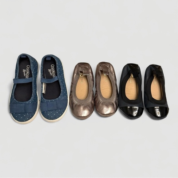 Girls Sz 8 Shoe Bundle – 2 Yosi Samra Flats + OshKosh Mary Jane + Harper Canyon - Picture 14 of 16